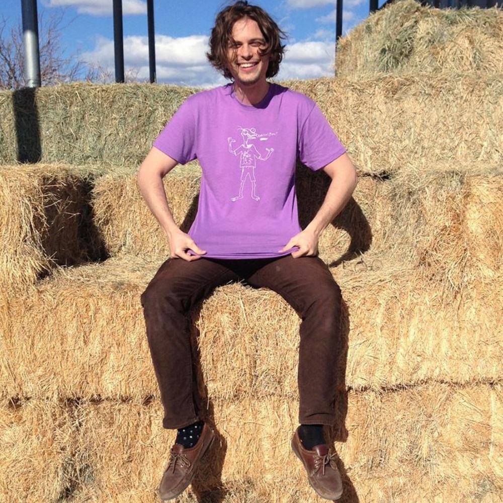 RARE Matthew Gray Gubler Hand-Drawn T-Shirt